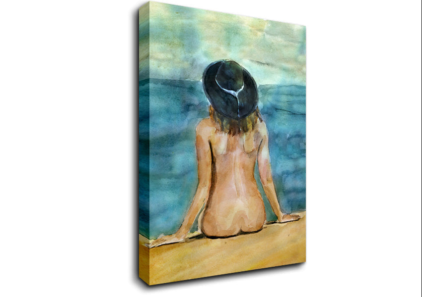 Nudist Beach Canvas Wall Art