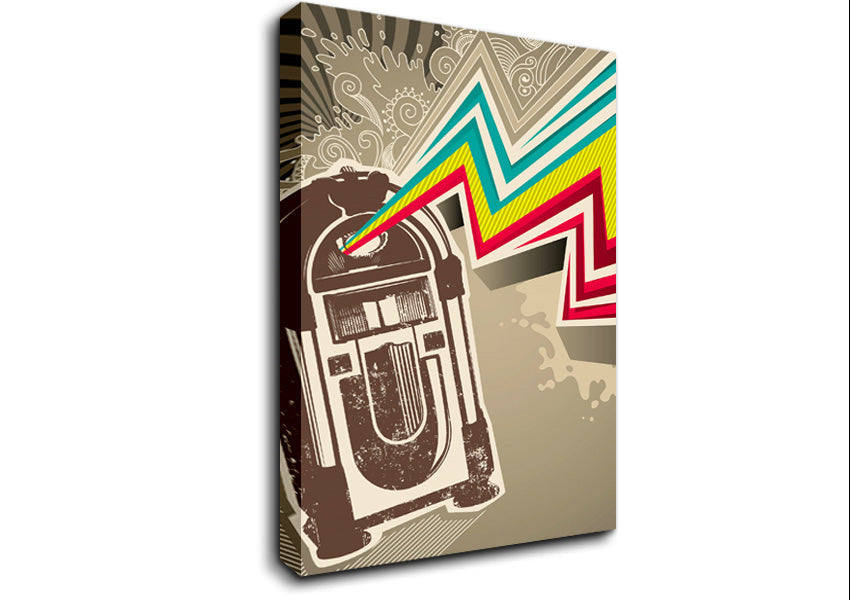Jukebox Tunes Canvas Wall Art