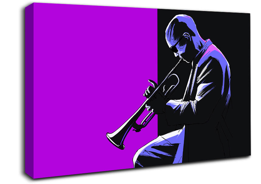 Trumpet Player Canvas Wall Art
