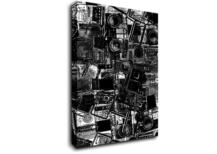 Speaker Stack Canvas Wall Art