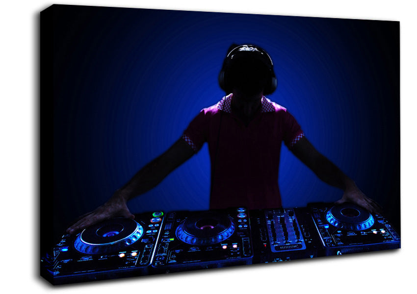 DJ Decks Canvas Wall Art