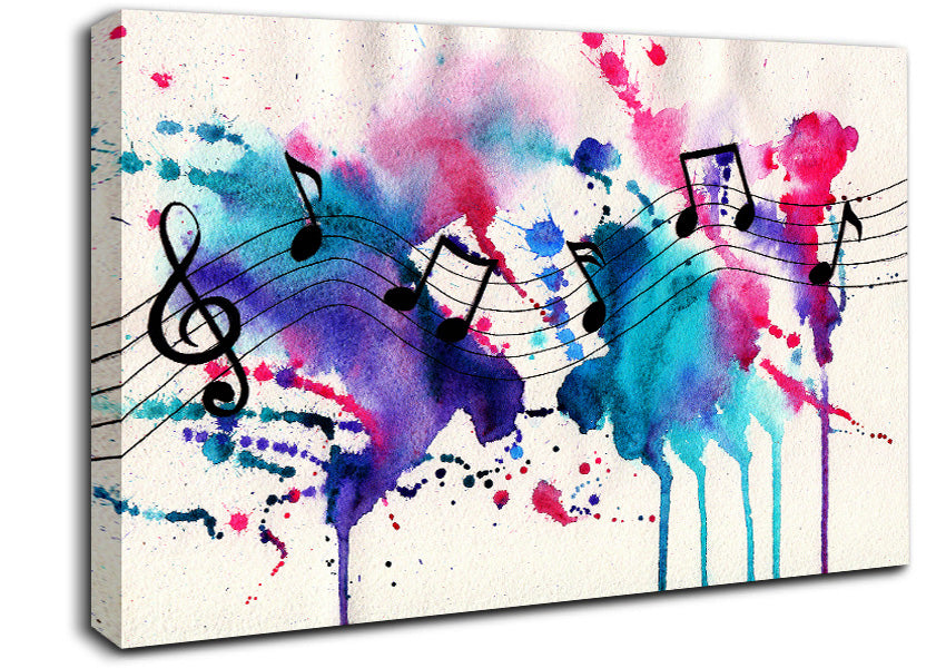 Musical Notes 1 Canvas Wall Art