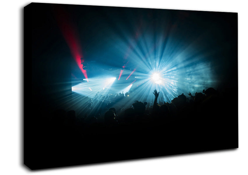 Crowd Lights Canvas Wall Art