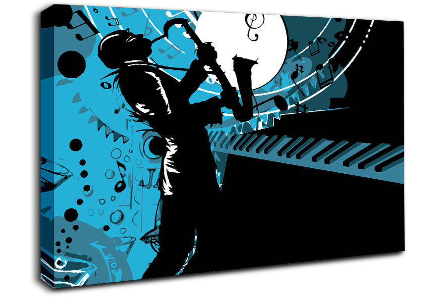 Playing The Blues 1 Canvas Wall Art