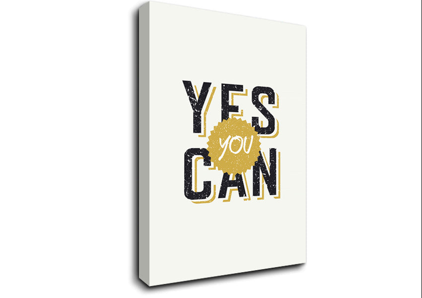Yes You Can 2 Canvas Wall Art
