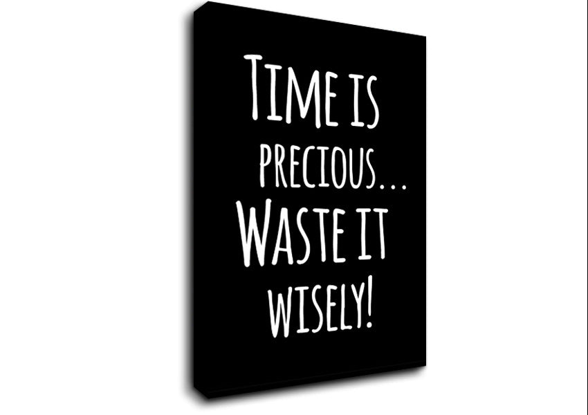 Time Is Precious Canvas Wall Art