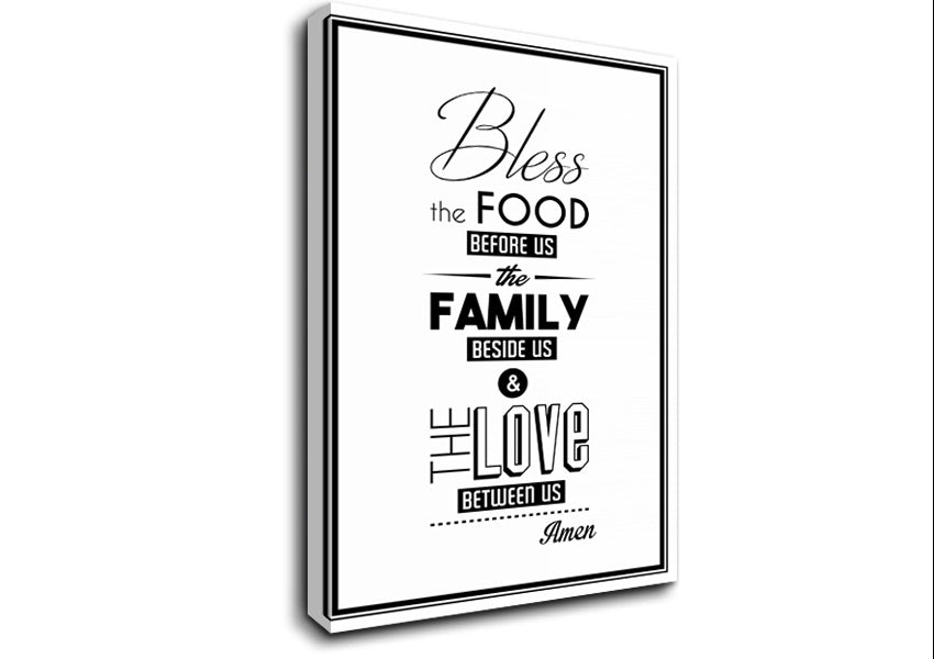 Bless The Food Before Us 2 Canvas Wall Art