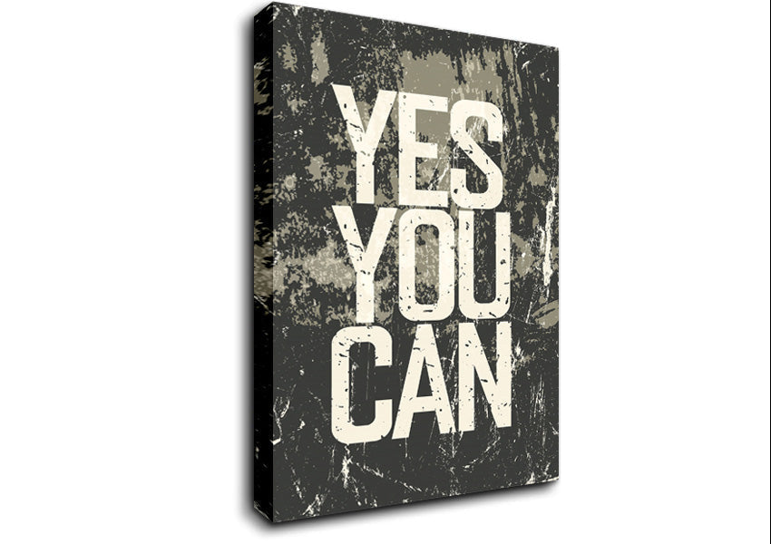 Yes You Can 3 Canvas Wall Art