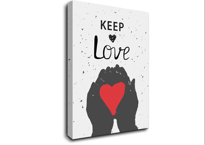 Keep Love Canvas Wall Art