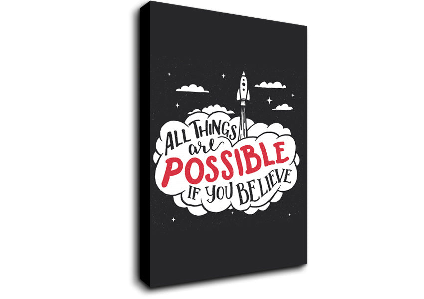 All Things Are Possible Canvas Wall Art