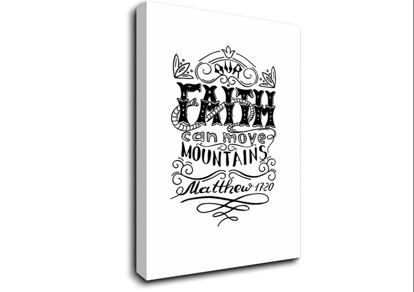 Faith Can Move Mountains Canvas Wall Art