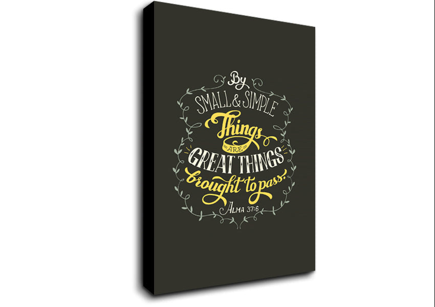 By Small And Simple Things Canvas Wall Art