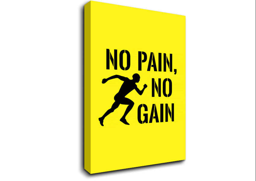 No Pain No Gain 3 Canvas Wall Art