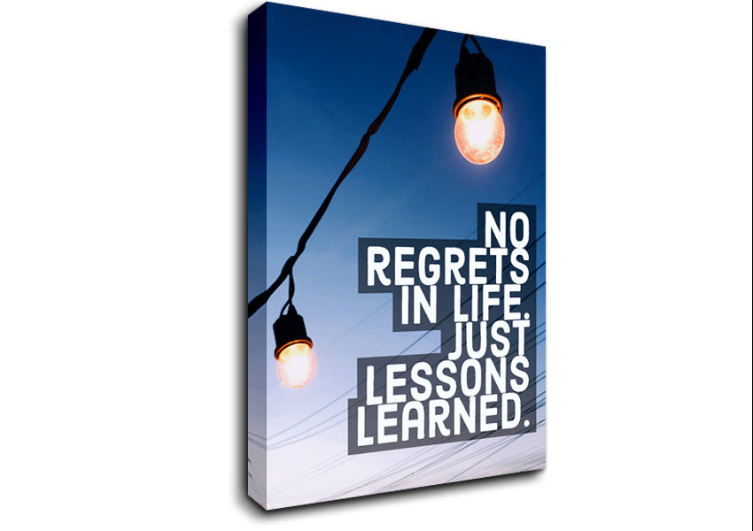 No Regrets In Life Canvas Wall Art