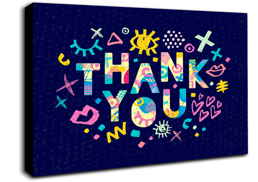 Thank You Canvas Wall Art