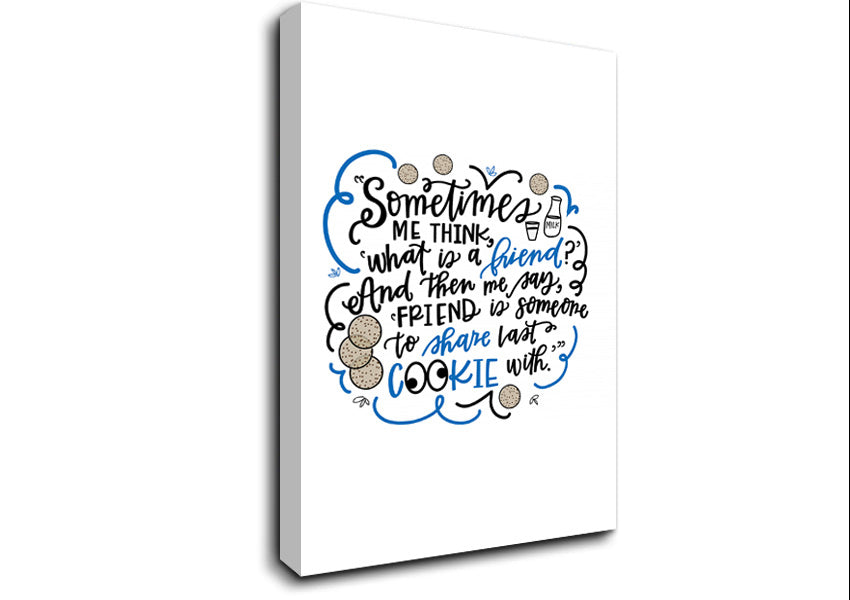 Cookie Friend Canvas Wall Art