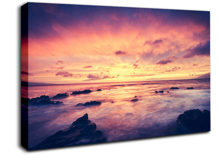 Retro Ocean Canvas Wall Art