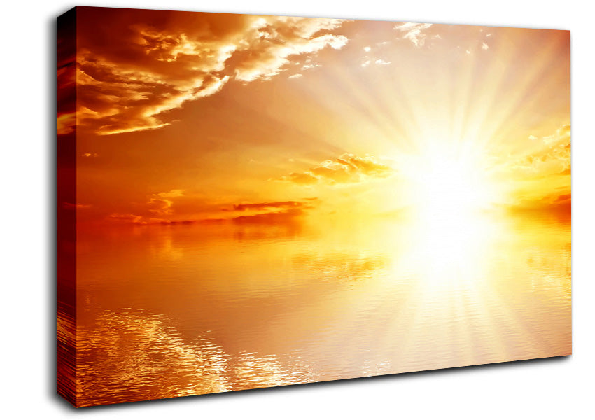 Perfect Sun Blaze Canvas Wall Art