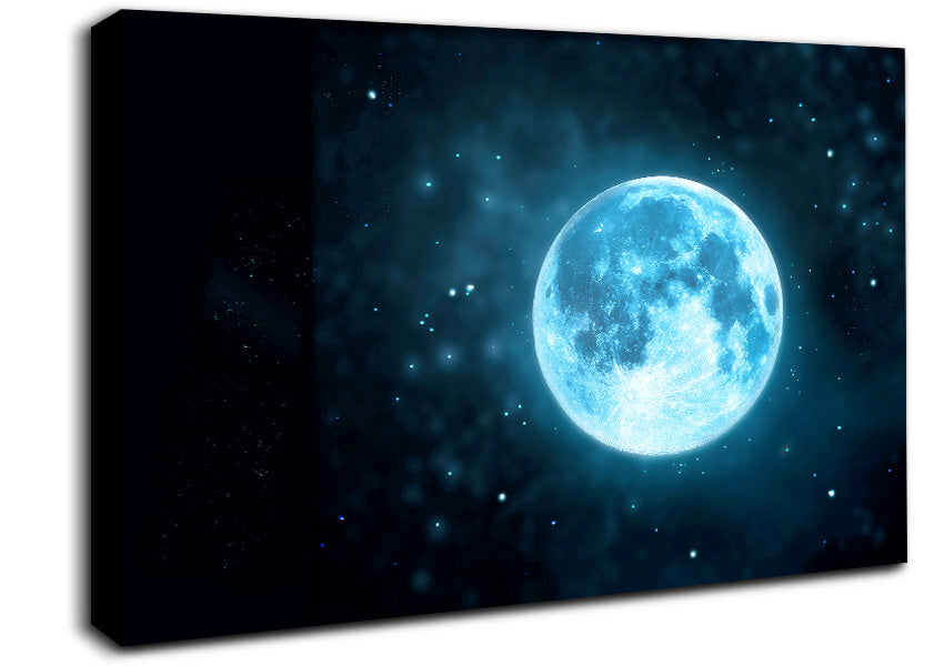 Blue Moon Canvas Wall Art