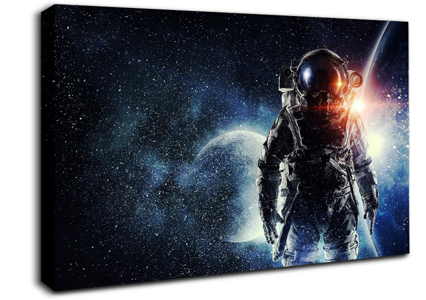 Stunning Astronaut Amongst The Stars Canvas Wall Art
