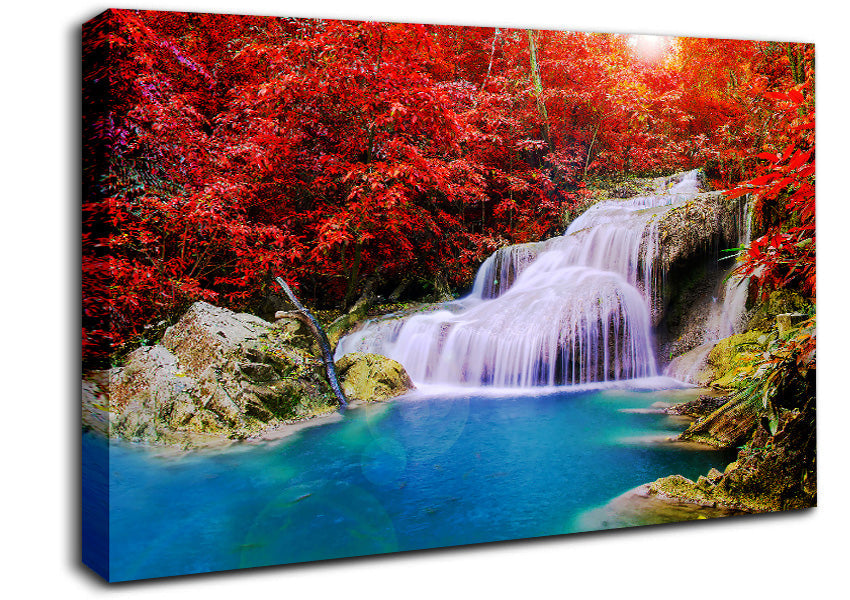 Red Tree Delight Canvas Wall Art