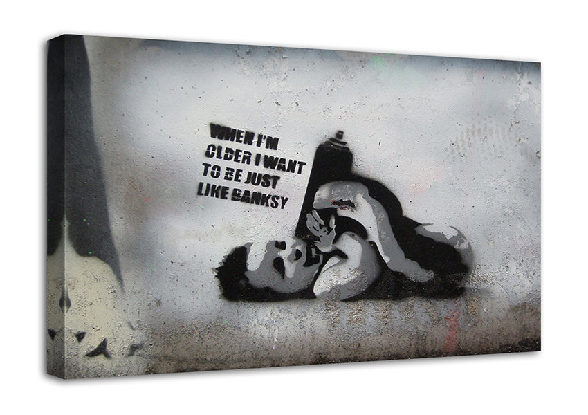 Be like Banksy Canvas Wall Art