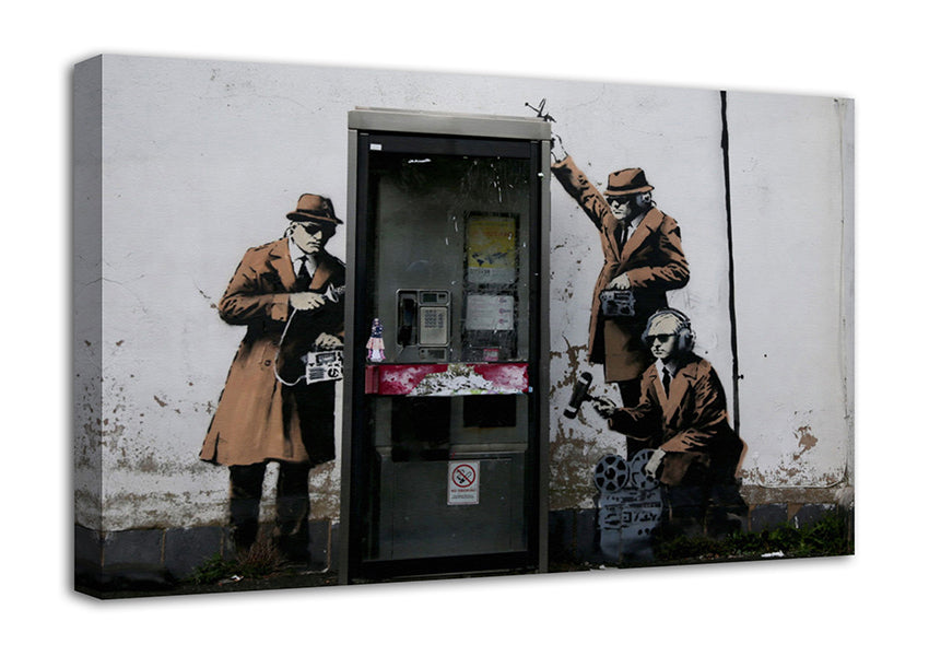 Spy Booth Canvas Wall Art