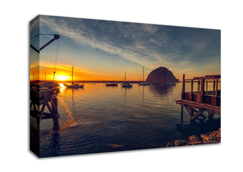 Relaxing on the jeti Canvas Wall Art