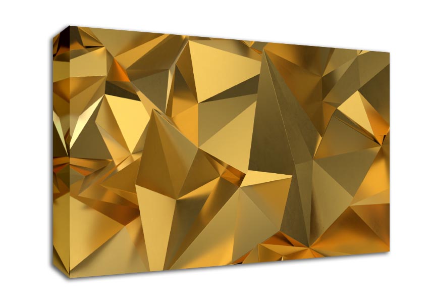 Gold Triangles closeup Canvas Wall Art