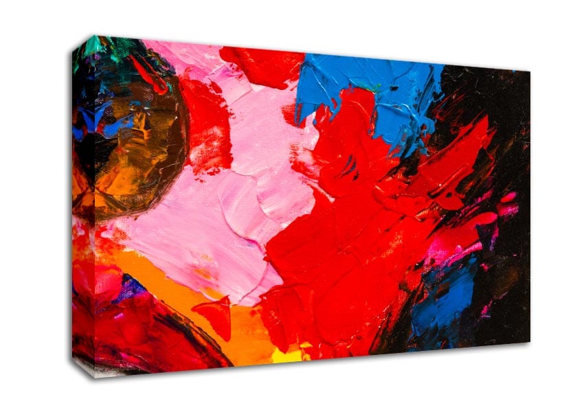 splashes of acrylic paint Canvas Wall Art