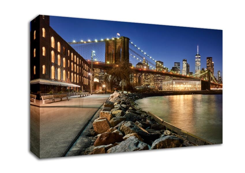 Close and personal NYC Bridge Canvas Wall Art