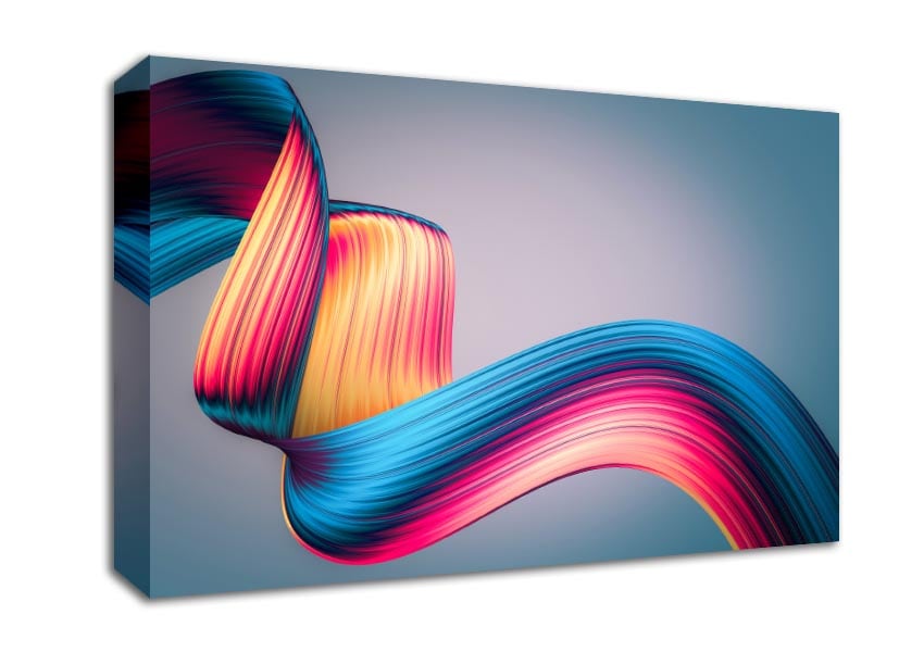 Ribbon of colour and light Canvas Wall Art