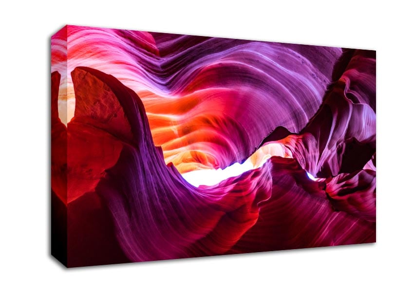 Colourful cave formations Canvas Wall Art