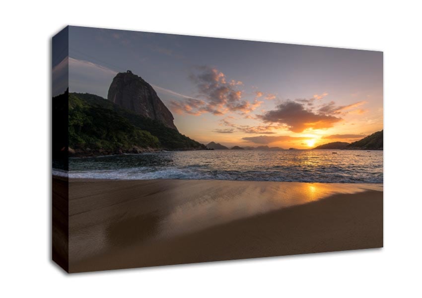 Spectaclar view at the beach Canvas Wall Art