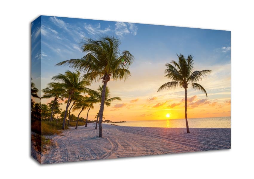 Sandy paradise heaven Canvas Wall Art