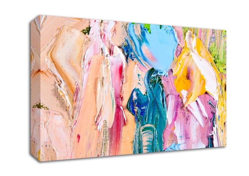 Paint heavy textures Canvas Wall Art