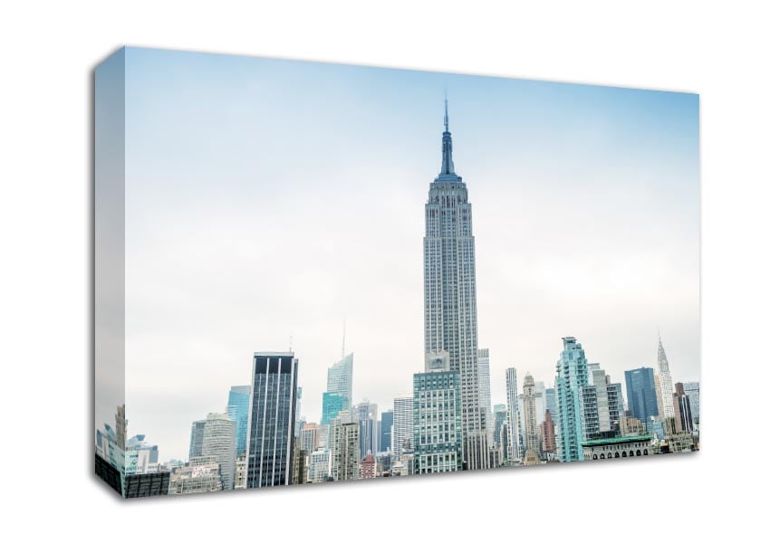 City in the distance Canvas Wall Art