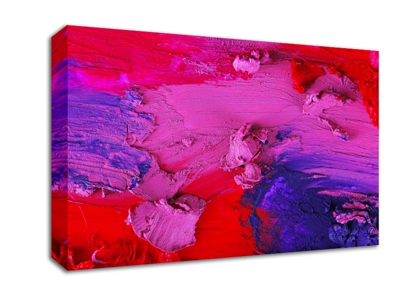 Dry coloured paste Canvas Wall Art