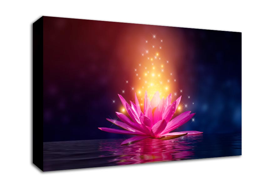 Magical Lillie emitting spores Canvas Wall Art