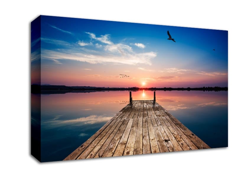 The seaview from the water bridge Canvas Wall Art