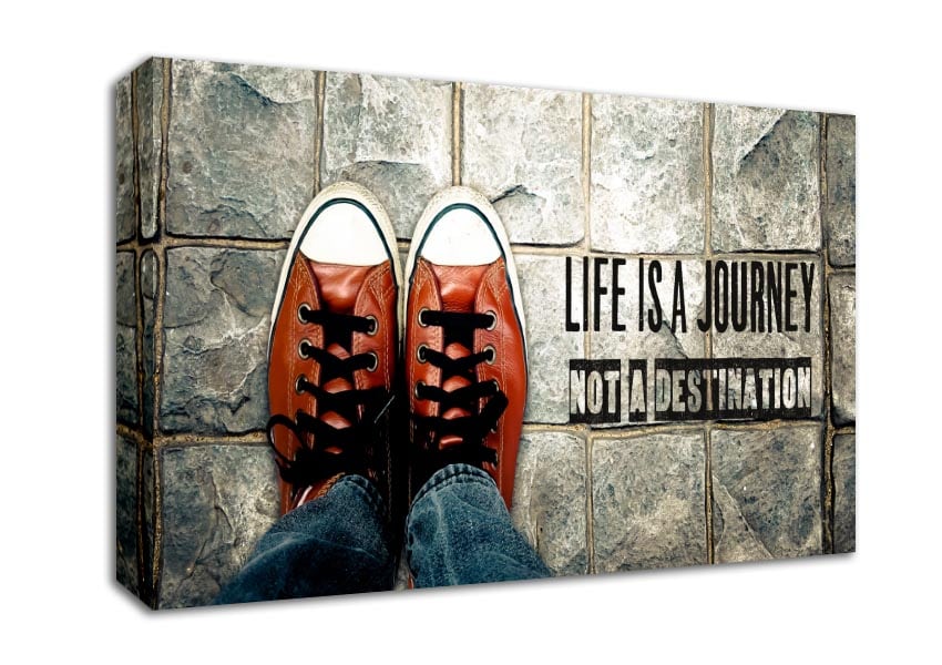 life is a journey not a destination Canvas Wall Art