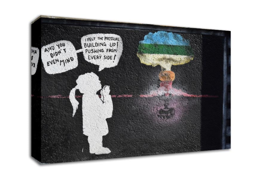 Thoughts of a graffiti artist Canvas Wall Art