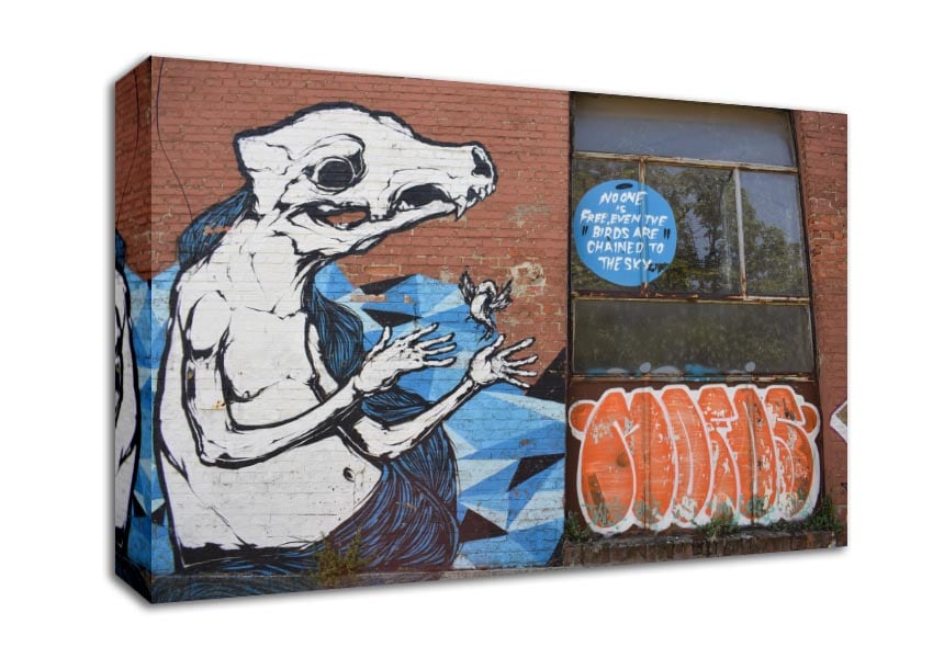 Big statement graffiti Canvas Wall Art