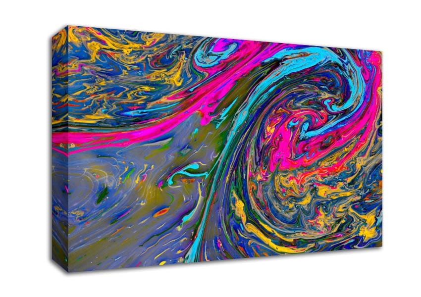 Paint flows and mixes Canvas Wall Art