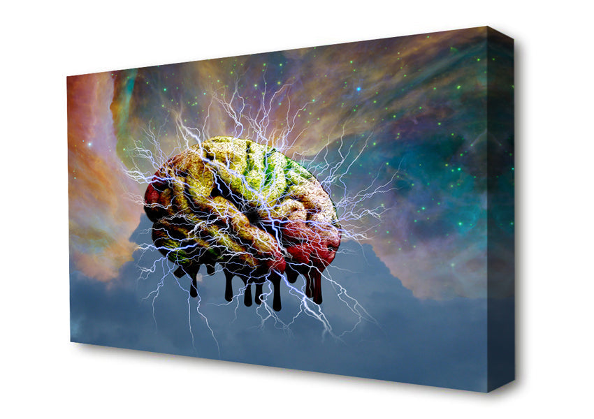 Brain Electricity Canvas Wall Art