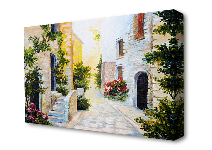 The Streets Of Paphos Canvas Wall Art