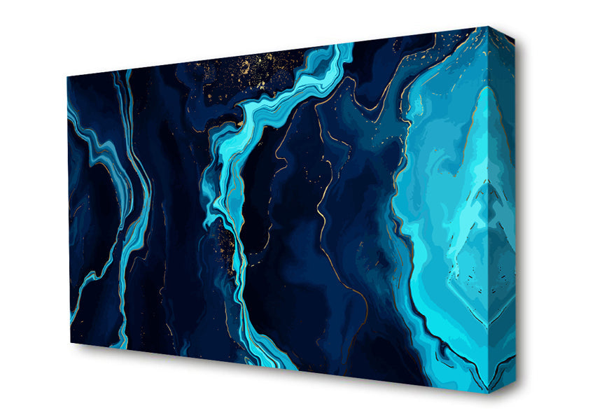 Natural Blues Of Stone Canvas Wall Art