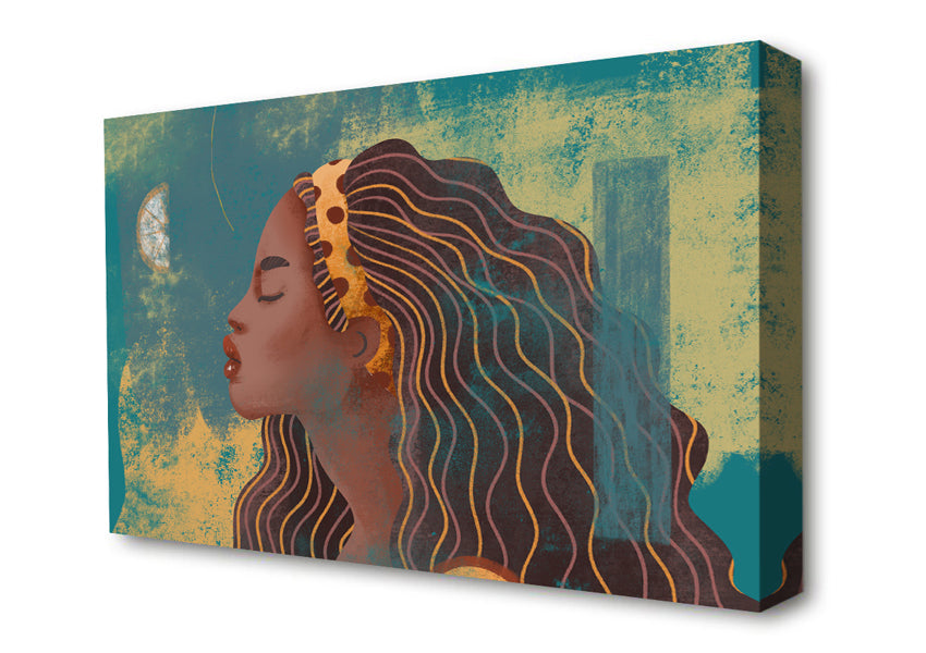 The Woman In Flowers Canvas Wall Art