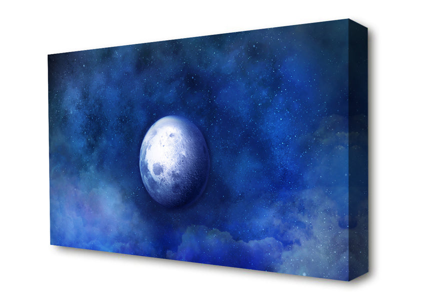 The Blue Moon Beauty Canvas Wall Art