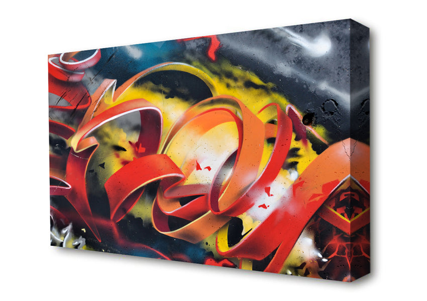 Slices Of Lines Canvas Wall Art